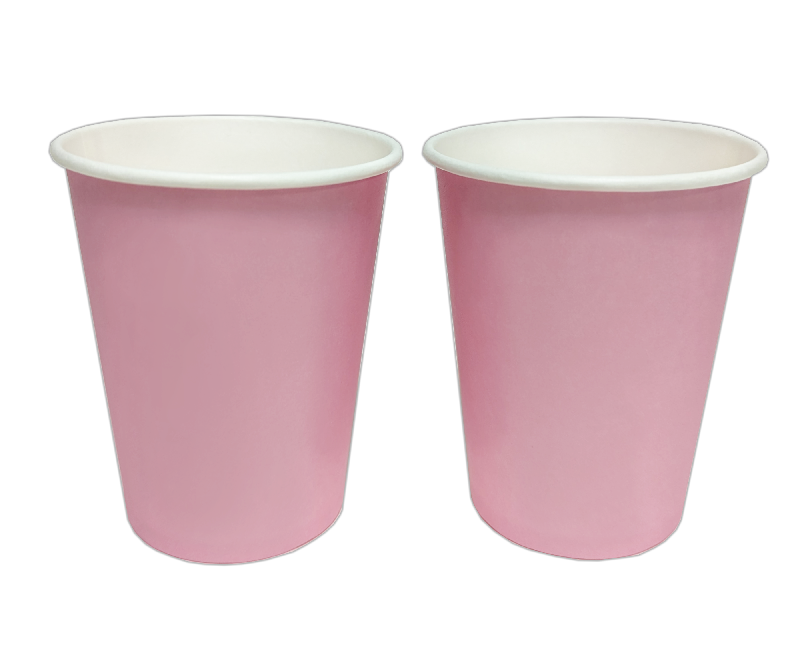 Паперові стаканчики KOZA-Style "Рожеві" 250мл 10шт/уп
