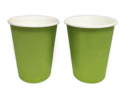 Паперові стаканчики KOZA-Style "Зелені" 250мл 10шт/уп