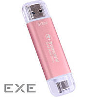 Портативный SSD TRANSCEND ESD310 512GB USB3.2 Gen2 Pink (TS512GESD310P)