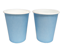 Паперові стаканчики KOZA-Style "Блакитні" 250мл 10шт/уп