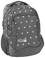 Молодежный городской рюкзак PASO 18-2808GT16 22L Серый GR, код: 8102252
