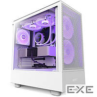 Корпус для ПК NZXT, H Series H5 Flow RGB 2023 All Black Edition ATX Mid Tower Chassis (CC-H51FW-R1)