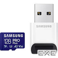 Карта памяти SAMSUNG microSDXC Pro Plus 128GB UHS-I U3 V30 A2 Class 10 (MB-MD128SB/WW)