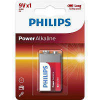 Батарейка Philips Крона 6LR61 Power Alkaline * 1 6LR61P1B/10 ZXC