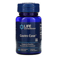 Восстановление Желудка, Gastro-Ease, Life Extension, 60 вегетарианских капсул AT, код: 7411048