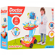 Набір лікаря дитячий (17 предметів, комп'ютер, стетоскоп, звук, світло) 660-46, фото 2
