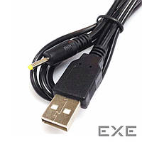 Кабель питания устройств USB2.0 A-Jack DC M/M 1.0m,2.5x0.7mm Power AWG24 Cu,чорний (84.00.7084-1)