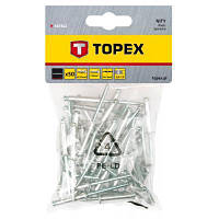 Заклепки Topex алюминиевые, 50 шт., 3.2x10 мм 43E302 ZXC