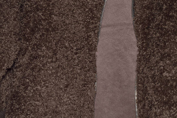 Жіноча хутряна оверсайз кофта на блискавці, фото 2