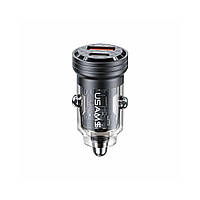 АЗП Usams US-CC175 C35 45W Aluminum Alloy Transparent A+C Mini Car Charger Код: 421250-14