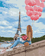 Париж рисование картина по номерам 40х50 Картина по номерам Лучший день в Париже Наборы картины по номерам