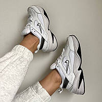 Женские кроссовки белые Nike M2K White/Black 37