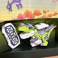 Дитячий інтерактивний робот-динозавр 8002 на пульті керування Іграшка динозавр