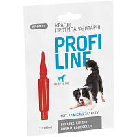 Капли для животных ProVET Profiline инсектоакарицид для собак 10-20 кг 1/2 мл (4823082431076) - Топ Продаж!