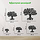 Декор для кімнати, інтер'єрна картина на стіну "Сімецне дерево", мінімалістичний стиль 20x23 см, фото 3
