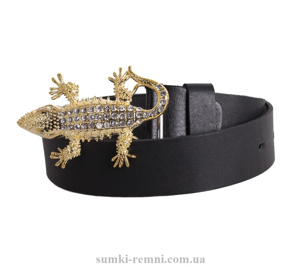 Жіночий ремінь з натуральної шкіри blx90419 чорний, фото 1