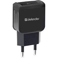 Зарядное устройство Defender EPA-13 black, 2xUSB, 5V/2.1A, package 83840 ZXC