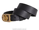 Жіночий ремінь з натуральної шкіри blx90422 чорний, фото 2