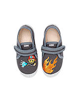 Туфлі дитячі SAMY т.сірі ПОЖЕЖНИК 21