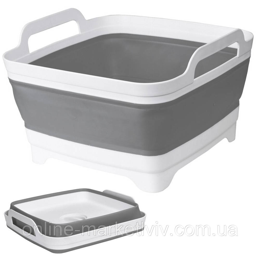 Кошик на раковину з отвором під злив води 9л, 30х29х17 см / Універсальний кошик для раковини, фото 1