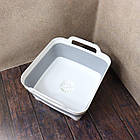 Кошик на раковину з отвором під злив води 9л, 30х29х17 см / Універсальний кошик для раковини, фото 8