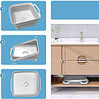 Кошик на раковину з отвором під злив води 9л, 30х29х17 см / Універсальний кошик для раковини, фото 6