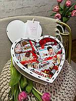 Сладкий подарочный бокс для девушки с конфетками набор в форме сердца киндера для жены, мамы, ребенка SSbox-80