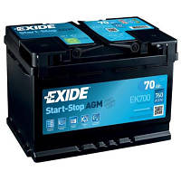 Аккумулятор автомобильный EXIDE START-STOP AGM 70A (EK700)