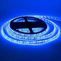 Світлодіодна LED стрічка з клейкою основою 8мм 9,6Вт/м 120 LED/м IP20 MTK-600B3528-9,6W-12 синій (5м)