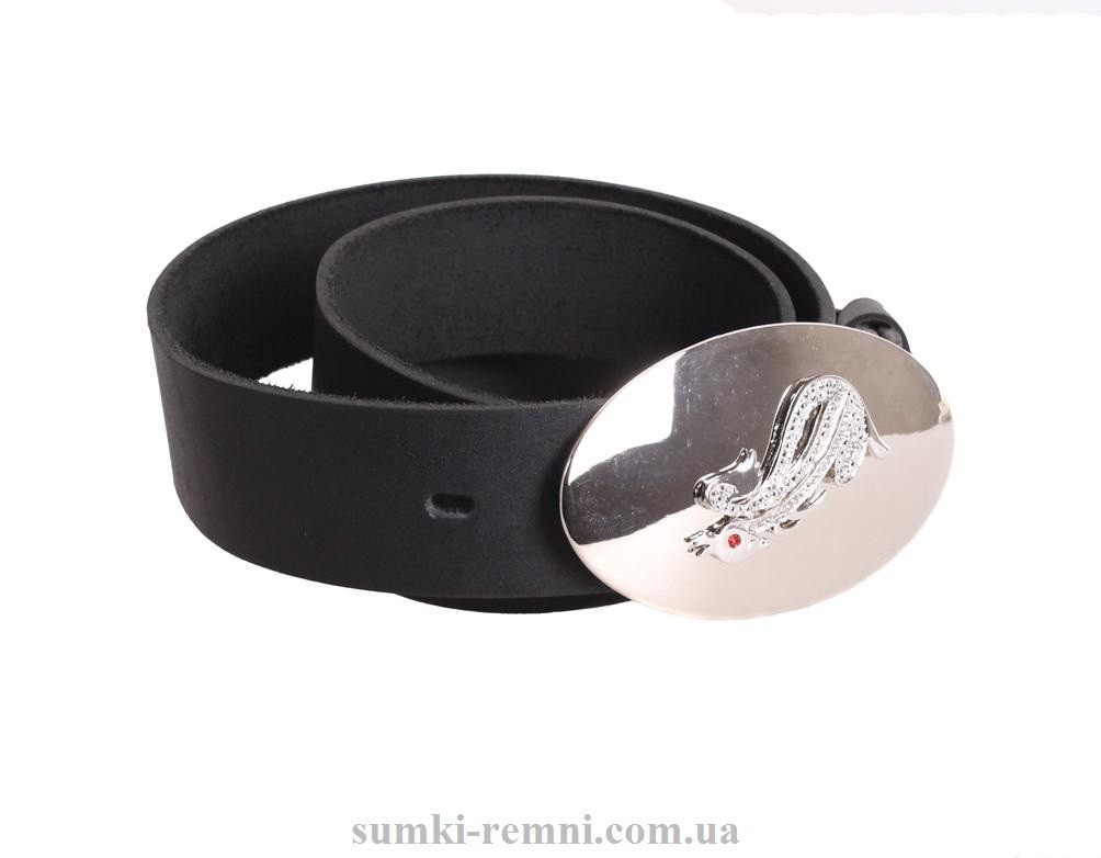 Жіночий ремінь з натуральної шкіри blx90424 чорний, фото 1