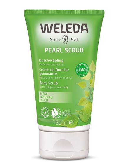 Березовий гель-пілінг для душу Weleda Pearl Scrub Скраб для тіла 150 мл.