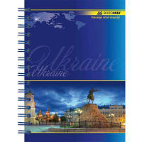 Блокнот Buromax spiral side, А6, 96sheets, square, UKRAINE assorted BM.2422 ZXC