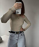 Трикотажна жіноча кофта з асиметричним вирізом горловини (р. 42-46) 14043343, фото 5