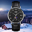 Чоловічий наручний годинник Skmei 9308 (Чорний з чорним циферблатом), фото 6