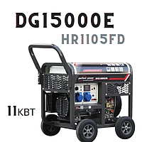 Генератор дизельный для дома 11 кВт Hi-earns DG15000E электрогенератор однофазный дизельный4х тактный