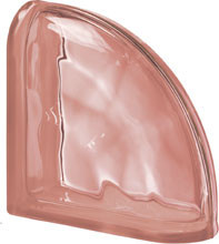 Стеклоблок угловой розовый TerCurvo O Pegasus - фото 1 - id-p2150535090