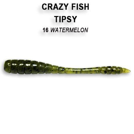 Їстівна силіконова приманка Crazy Fish Tipsy 2" 9-50-16-6 кальмар для хижої та мирної риби, фото 1