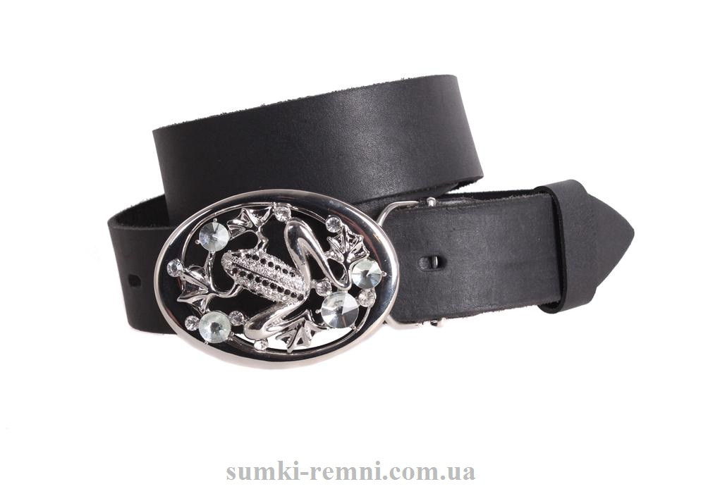 Жіночий ремінь з натуральної шкіри blx90430 чорний, фото 1