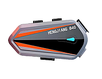 Heng Jiang B40 Мотоциклетний Шолом Bluetooth-гарнітура Стереонавушники 1600 мАг V5.3 Hands Free Call Водонепроні