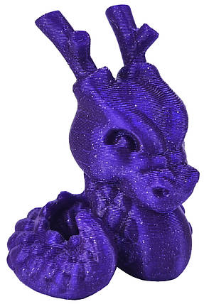 Стильний брелок дракона, Violet Galaxy Dragon, фіолетова галактика, 4 см., фото 1