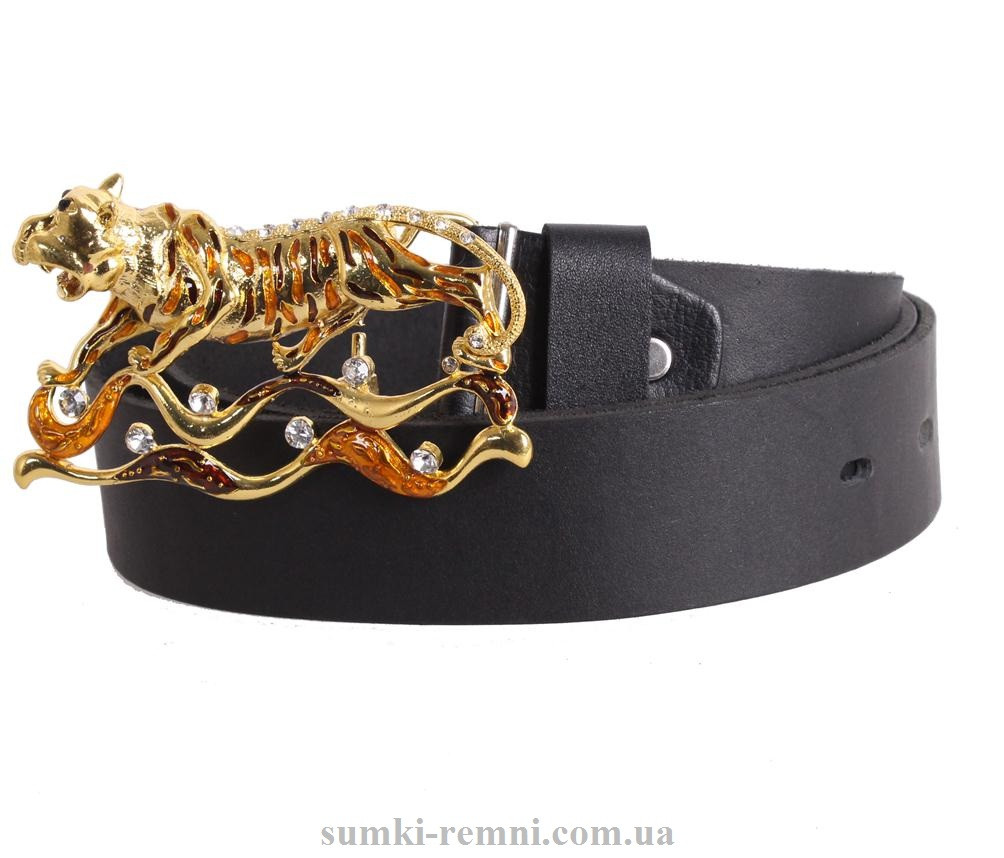 Жіночий ремінь з натуральної шкіри blx90432 чорний, фото 1