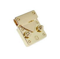 Замок для сумки на кнопках 35*28 мм  колір золото