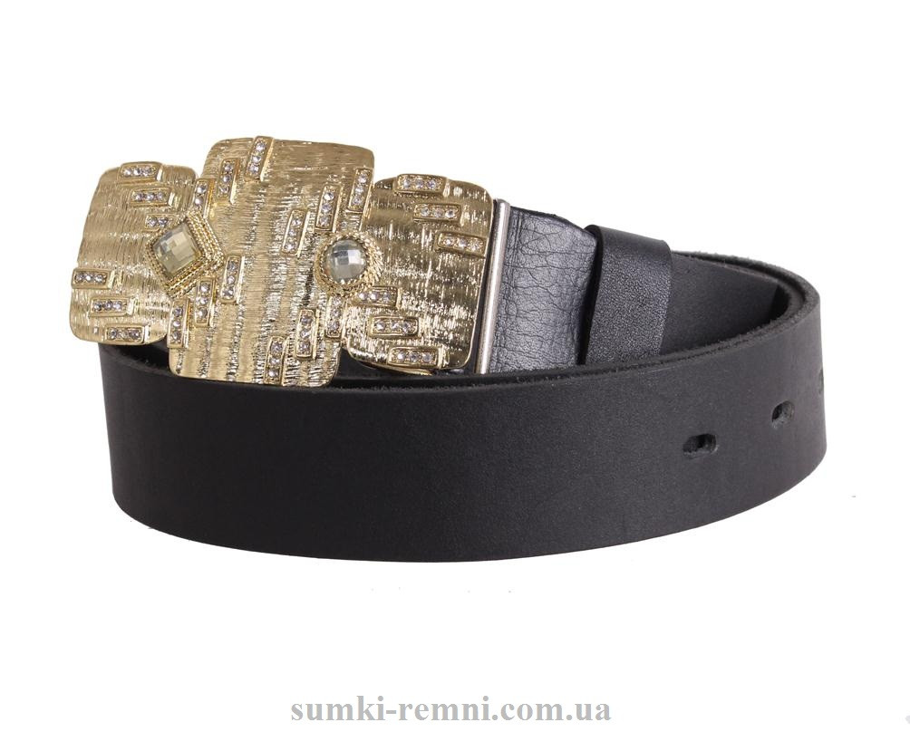 Жіночий ремінь з натуральної шкіри blx90433 чорний, фото 1