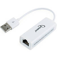 Переходник USB - RJ-45 100 MB/s 0.15m Gembird White (NIC-U2-02)