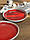 Тарілка кругла з бортиком 22 см, «Червоне Капучино", фото 5