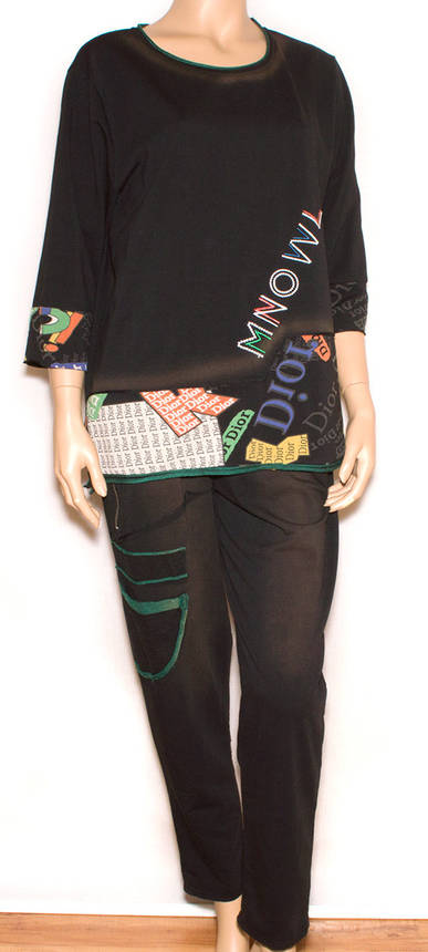 Жіночий стильний костюм прогулянковий XL,3XL,4XL, фото 1