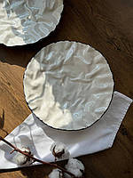 Тарілка плоска «Скеля» 27 см, «Чорний Лофт"