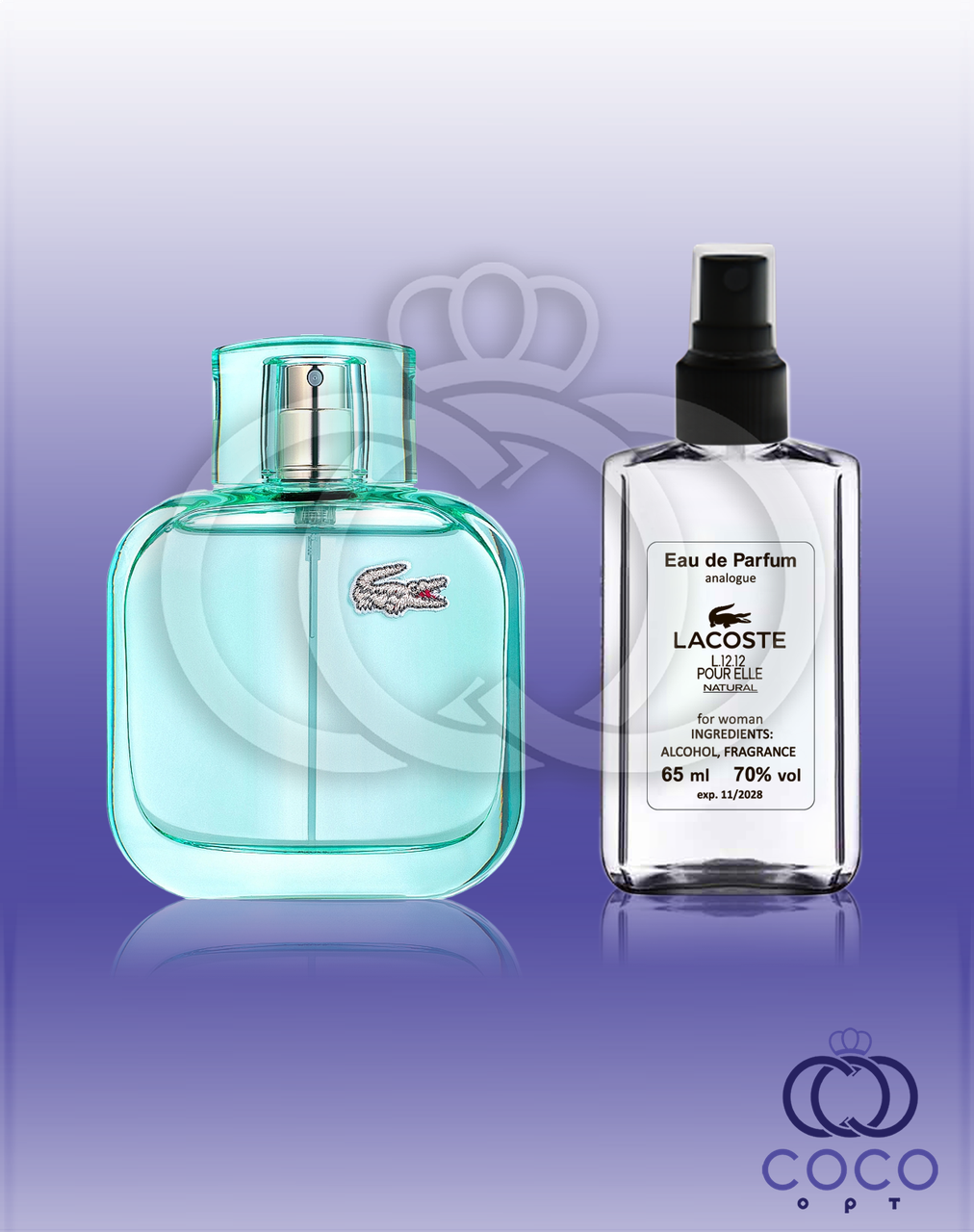 Парфумована вода Lacoste Eau De L.12.12 Pour Elle Natural 65 Ml, фото 1