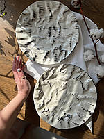 Тарілка плоска «Скеля» 27 см, «Чорний Лофт плюс"