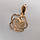 Золотий кулон 585 проби Ukr-Gold, фото 4